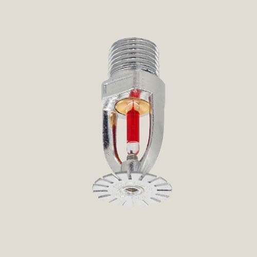 NFPA-compliant fire sprinkler inside laundry chute