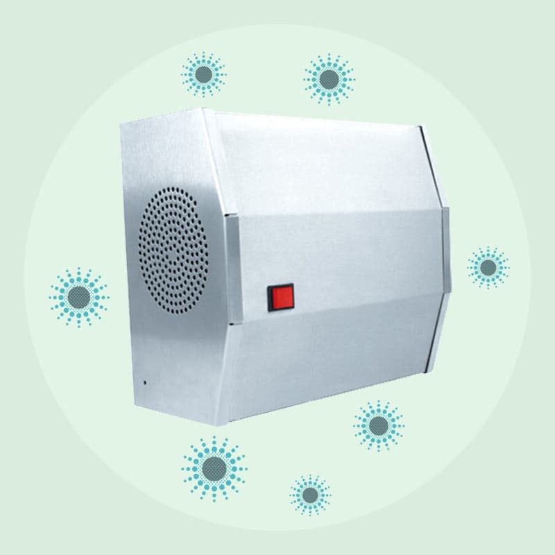 Downwaste plasma air purification unit