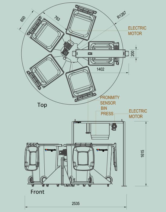 Downwaste RC.001 technical drawing