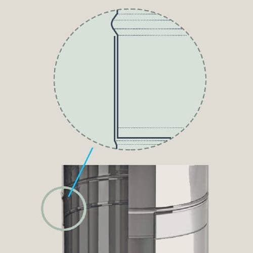 Seamless welded laundry chute trunk